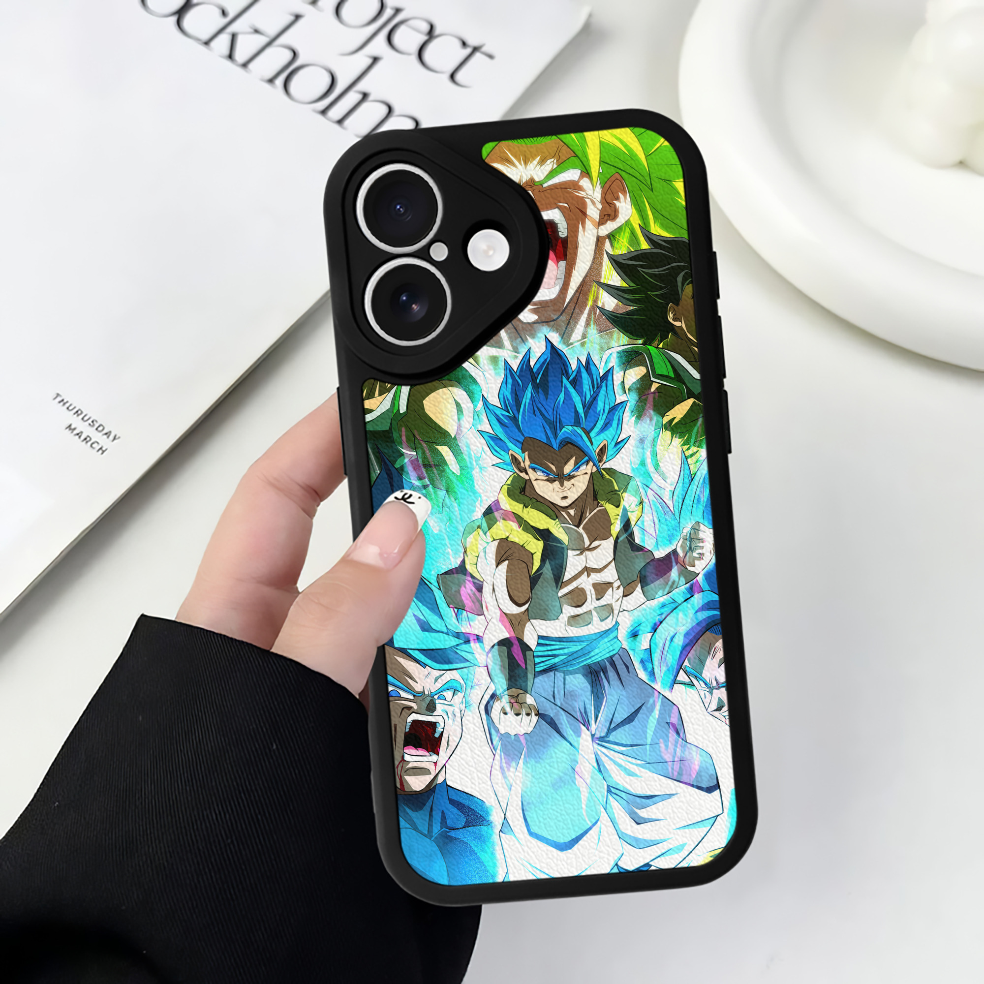 （画像用） ドラゴンボール DRAGON BALL 【iPhone 16シリーズ対応】シリコンスマホケース（レザー調） 材質：シリコン